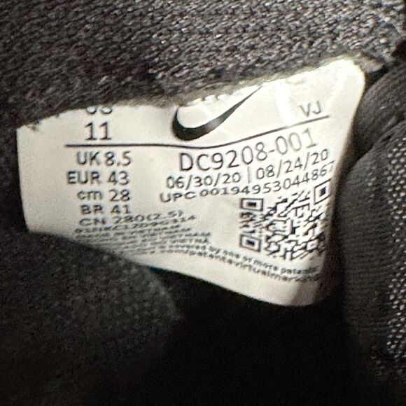 Size 11 - Nike Waffle Racer 2X Leopard Black Gray White DC9208-001 USED - Picture 7 of 7